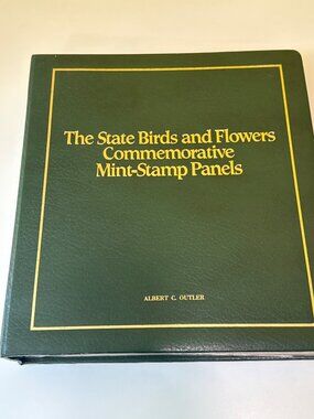 The State Birds & Flowers Commemorative Mint-Stamp Panels Album By Postal Commem